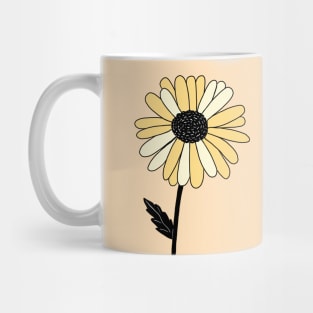 Yellow Daisy Flower Mug